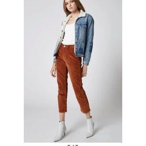 BLANKNCY faux shearling trim patched Demin jacket in ice road trucker